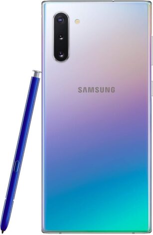 Rear camera setup of the Samsung Galaxy Note 10 highlighting its photography features