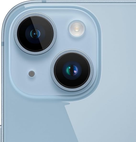 Dual camera system on iPhone 14 Plus Blue