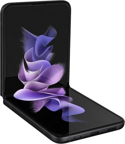 Samsung Galaxy Z Flip 3 front view with sleek foldable design