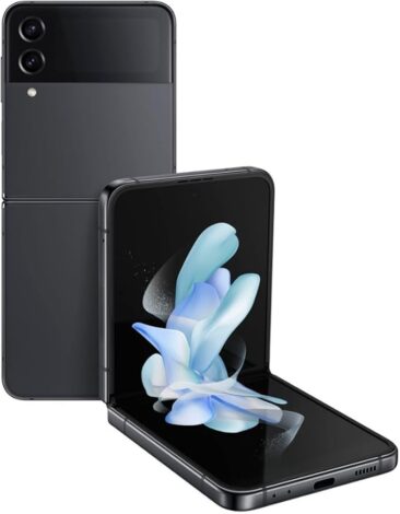 Samsung Galaxy Z Flip 4 front view with sleek foldable design