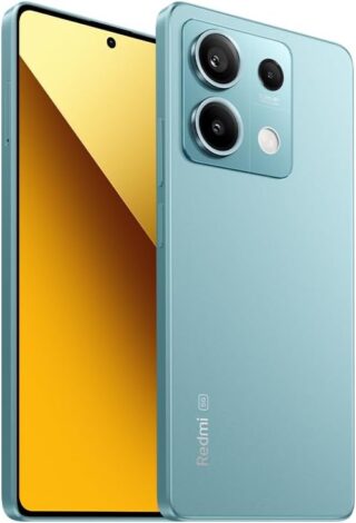 Xiaomi Redmi Note 13 Pro in Ocean Teal color showcasing sleek design.